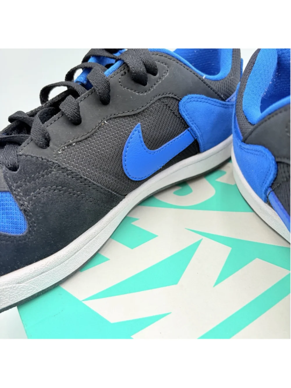 NIKE SB Alleyoop CJ0882-004 Men’s 10.5 Black Royal Blue Skate Shoes w/ Box